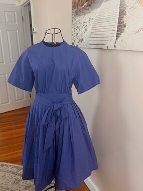 Devil Wear Prada Periwinkle Midi Dress with Waist Tie